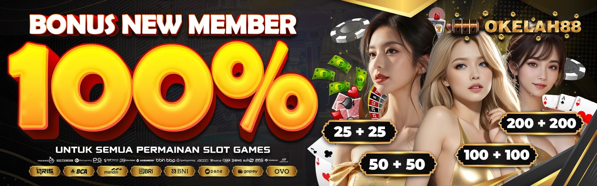 BONUS NEW MEMBER 100%