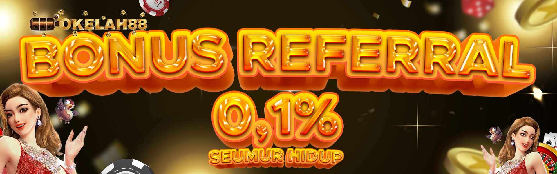 BONUS REFERAL SEUMUR HIDUP 0.1%